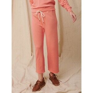 The Great Sundried Orange Crop Wide Leg Casual Sweatpants Sweats